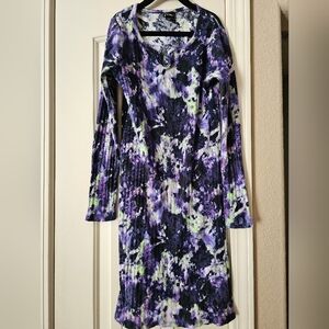 Purple Tie-Dye Dress